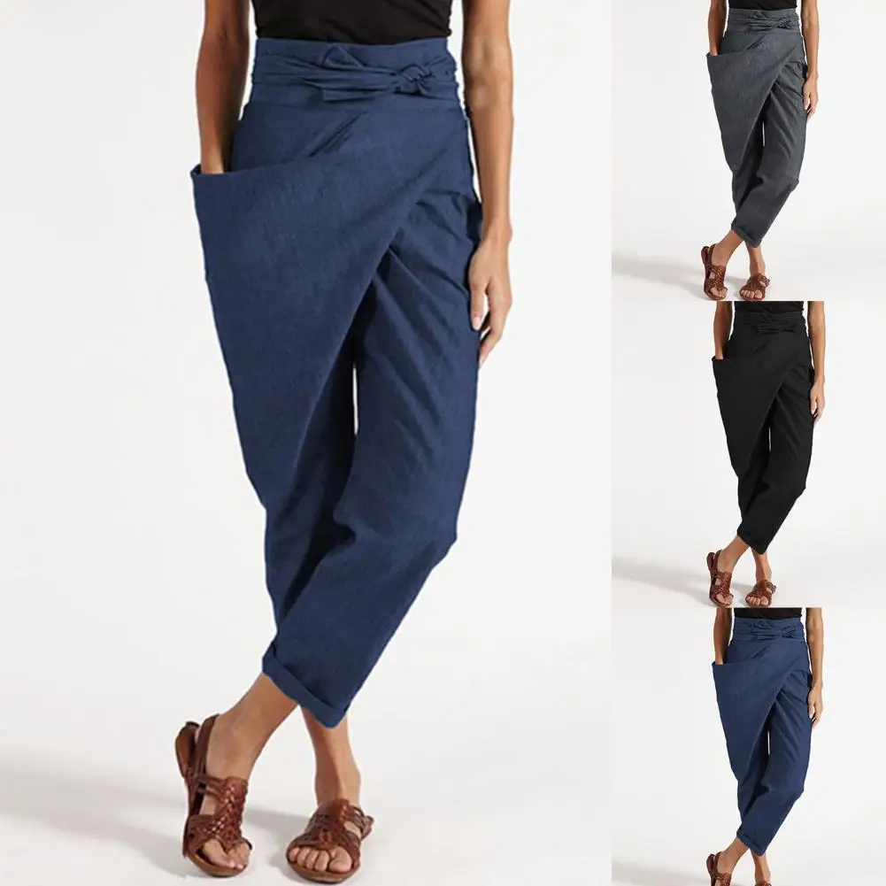 Office Design Lady Black Suit Pants Women Irregular Pockets Streetwear Solid Color High Waist Cropped Women's Pants for Dating
Office Design Lady Black Suit Pants Women Irregular Pockets Streetwear Solid Color High Waist Cropped Women's Pants for Dating