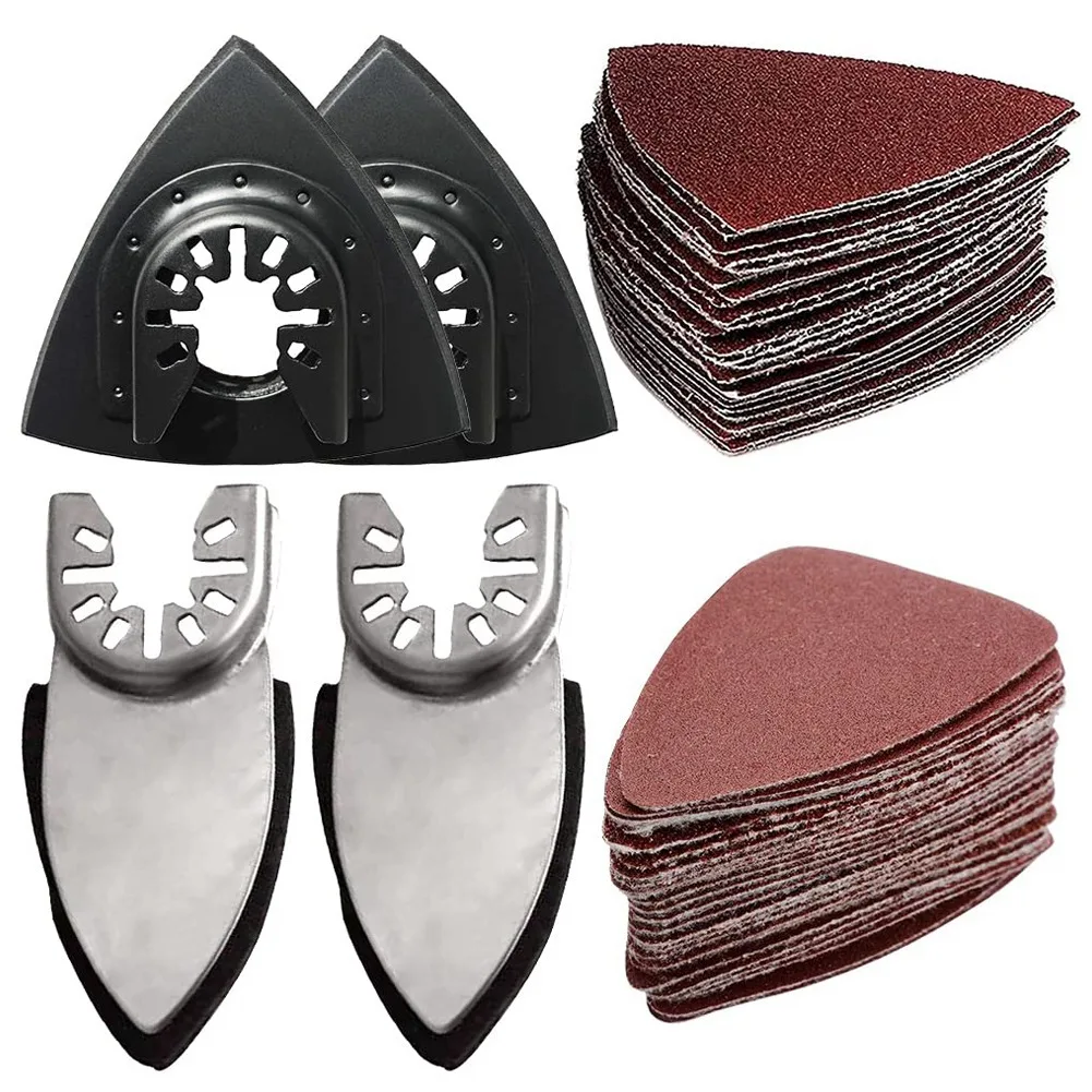 54Pcs Oscillating Tool Detail Sanding Pads Kit with Sanding Pads Sandpaper, for Wood/Plaster Other Polish Sanding
54Pcs Oscillating Tool Detail Sanding Pads Kit with Sanding Pads Sandpaper, for Wood/Plaster Other Polish Sanding