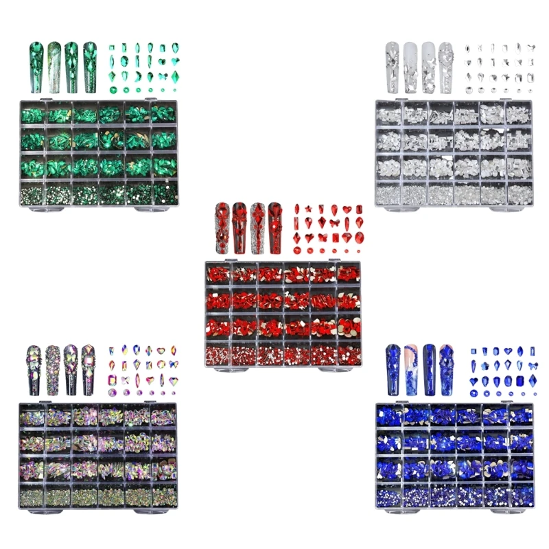 Q1QD Nail Art Rhinestones Kit MultiShape Glass Crystal AB Nail Stones Nail Jewels Flatback Nail Gems Rhinestones with Wax Pen
Q1QD Nail Art Rhinestones Kit MultiShape Glass Crystal AB Nail Stones Nail Jewels Flatback Nail Gems Rhinestones with Wax Pen
