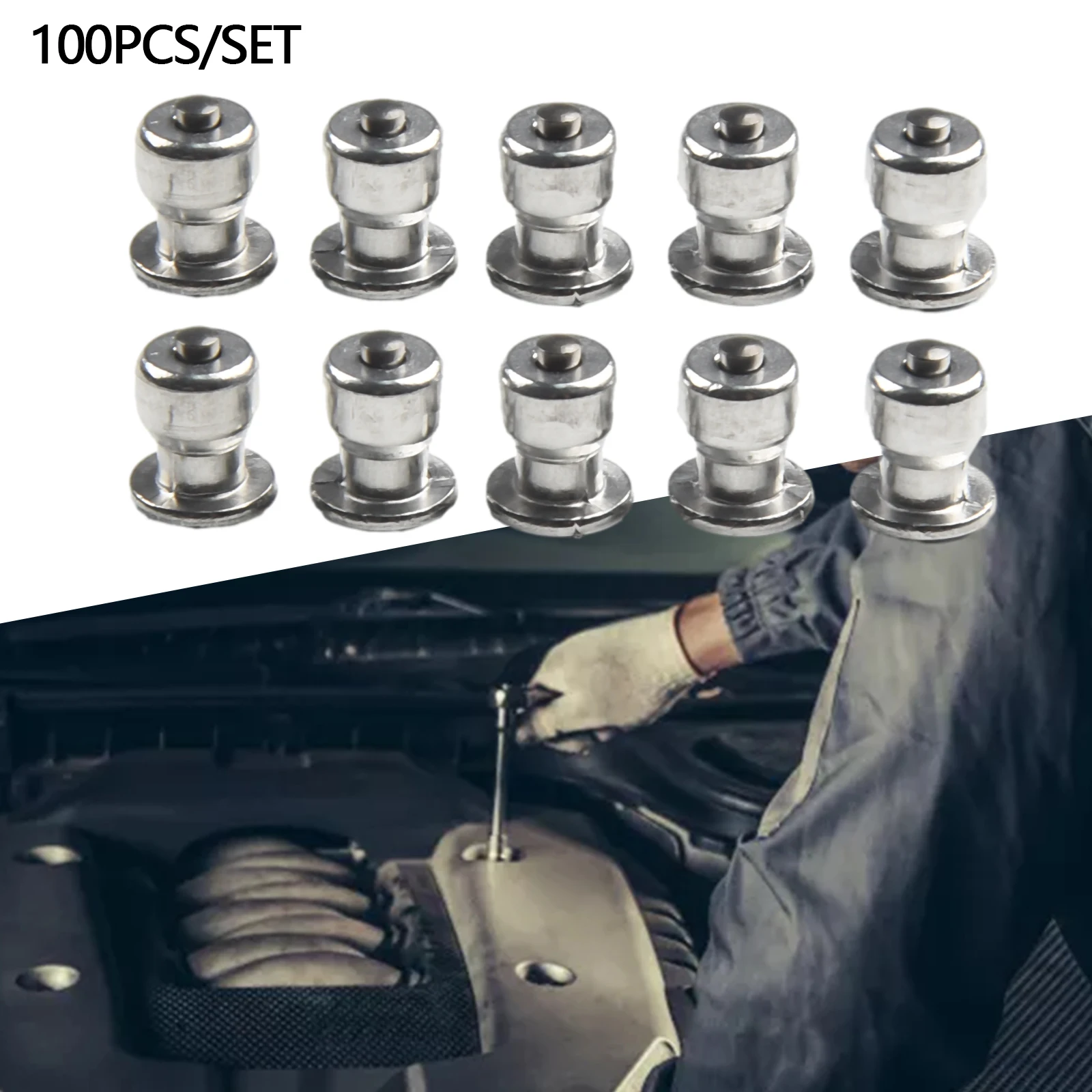 100PCS Aluminum Alloy Wheel Snow Spikes Silver Automobile Tire Screws Non-Slip Screws Accessories For Car Truck Motorbike
100PCS Aluminum Alloy Wheel Snow Spikes Silver Automobile Tire Screws Non-Slip Screws Accessories For Car Truck Motorbike
