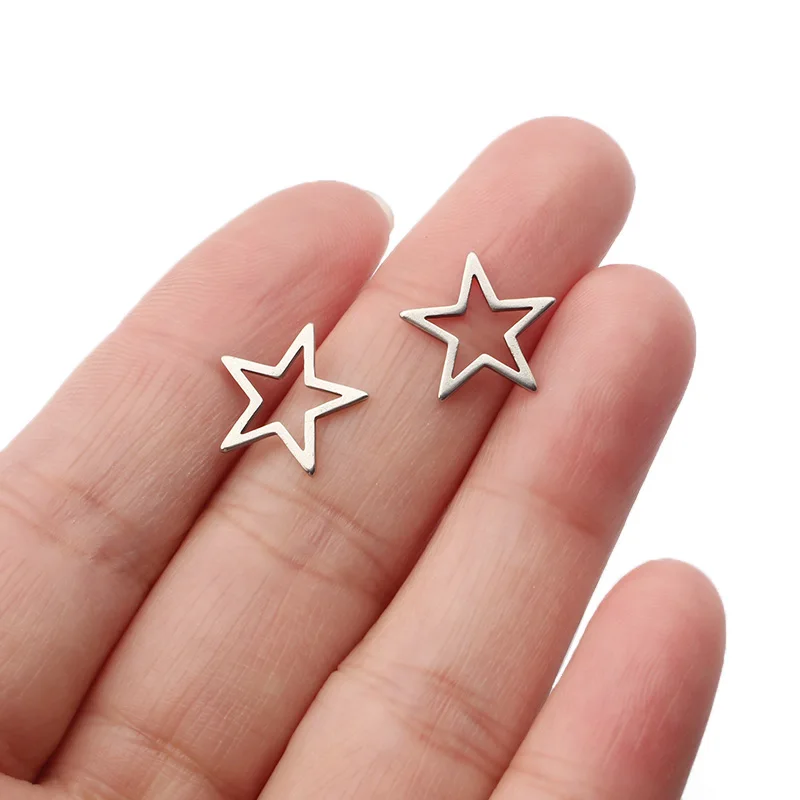 20Pcs Stainless Steel Star Hollow Frame Links Bezel Connector For Diy Choker Necklace Bracelet Earrings Jewelry Making Supplies
20Pcs Stainless Steel Star Hollow Frame Links Bezel Connector For Diy Choker Necklace Bracelet Earrings Jewelry Making Supplies
