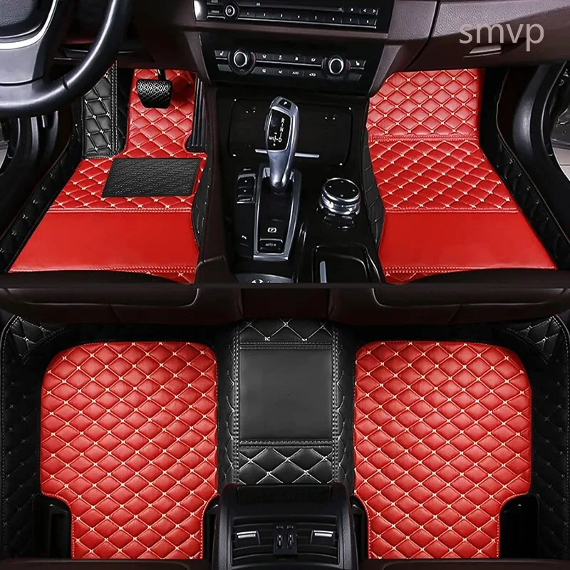 

Carpets Car Floor Mats for Golf Sportsvan 2019 2018 2017 2016 Auto Interior Accessories Styling Leather Rugs for Volkswagen Vw