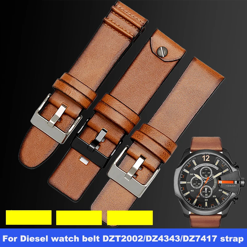 Genuine leather Soft watchband For diesel watch belt DZT2002/DZ4343/DZ7417 strap 22 24 26mm Men Wrist Watch Band brown bracelet
Genuine leather Soft watchband For diesel watch belt DZT2002/DZ4343/DZ7417 strap 22 24 26mm Men Wrist Watch Band brown bracelet