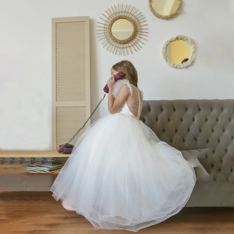 Elegant Princess White Flower Girl Dresses For Wedding 2023 Tulle Puffy O-neck Baby Kids Birthday Party Communion Celebration
Elegant Princess White Flower Girl Dresses For Wedding 2023 Tulle Puffy O-neck Baby Kids Birthday Party Communion Celebration
