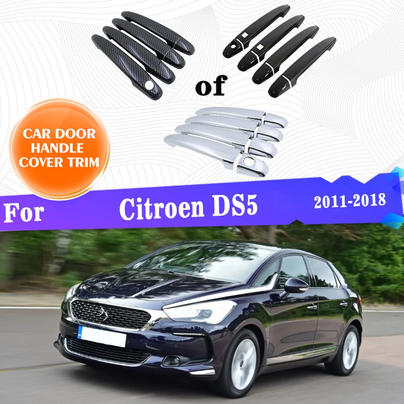 

Car Outer Door Handle Cover Trim For Citroen DS5 2011 2012 2013 2014 2015 2016 2017 2018 Sticker Car Protector Gadget Accessorie