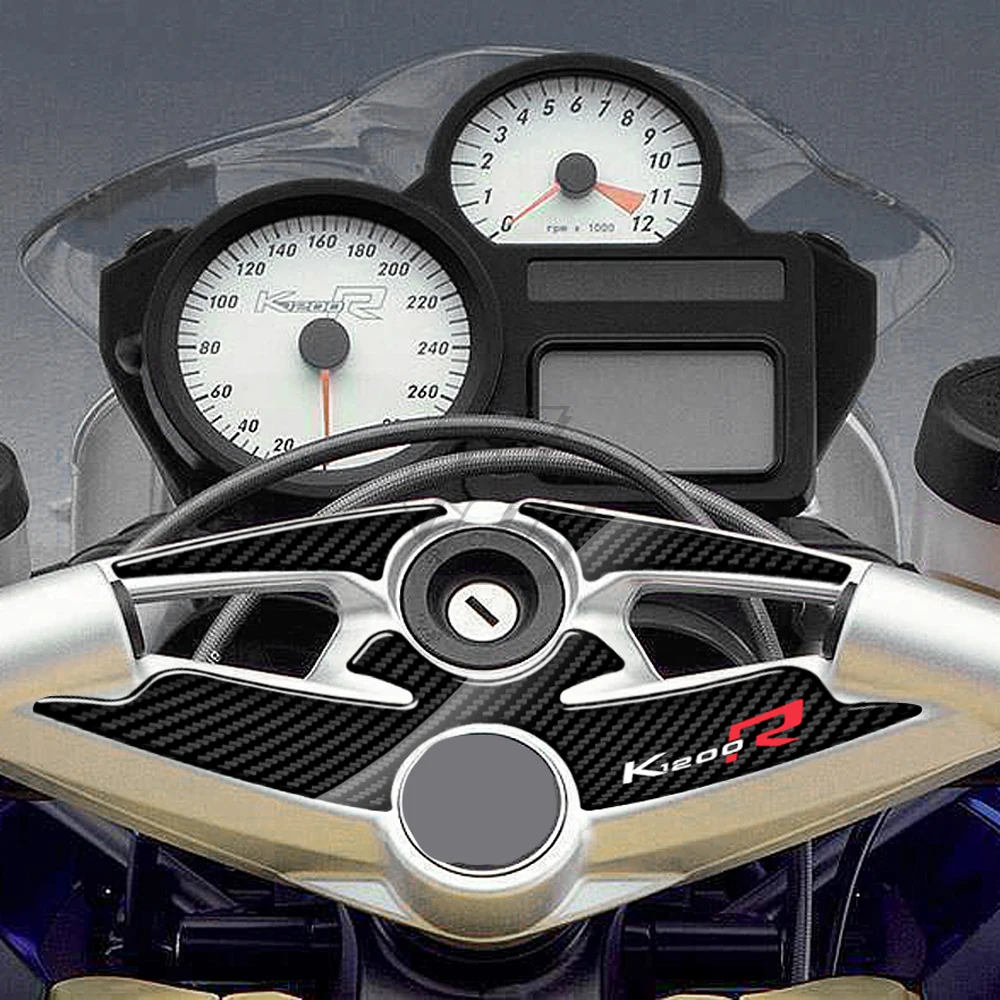 

For BMW K1200R Sport Version UP To 2010 3D Carbon-look Upper Triple Yoke Defender