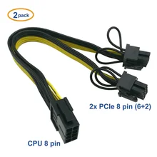 8 Pin to dual 8 (6+2) Pin PCI Express Power Converter Cable for Graphics GPU Video Card PCIE PCI-E VGA Splitter Hub Power Cable
8 Pin to dual 8 (6+2) Pin PCI Express Power Converter Cable for Graphics GPU Video Card PCIE PCI-E VGA Splitter Hub Power Cable