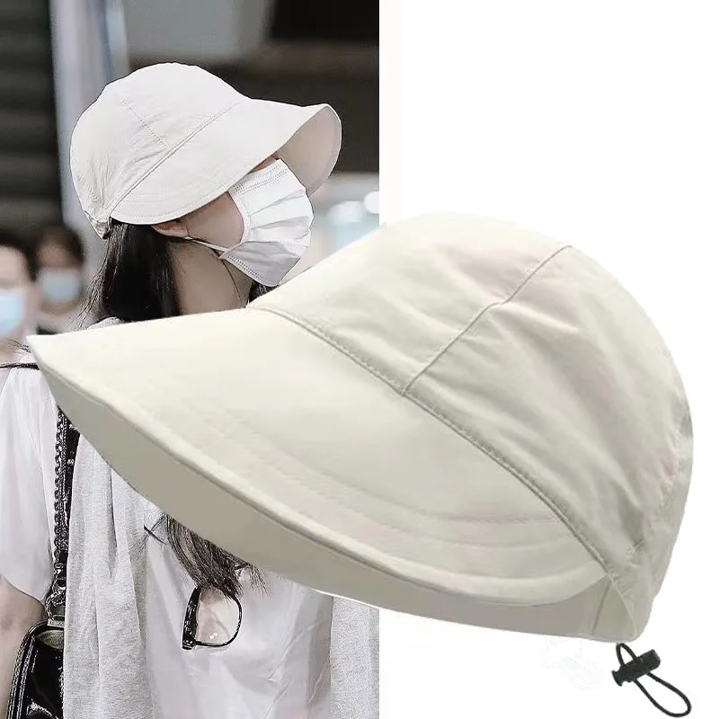 Foldable Wide Brim Sun Hat Drawstring Adjustable Caps for Men Women Beach Hats Summer Quick-drying Visors Fisherman Cap
Foldable Wide Brim Sun Hat Drawstring Adjustable Caps for Men Women Beach Hats Summer Quick-drying Visors Fisherman Cap