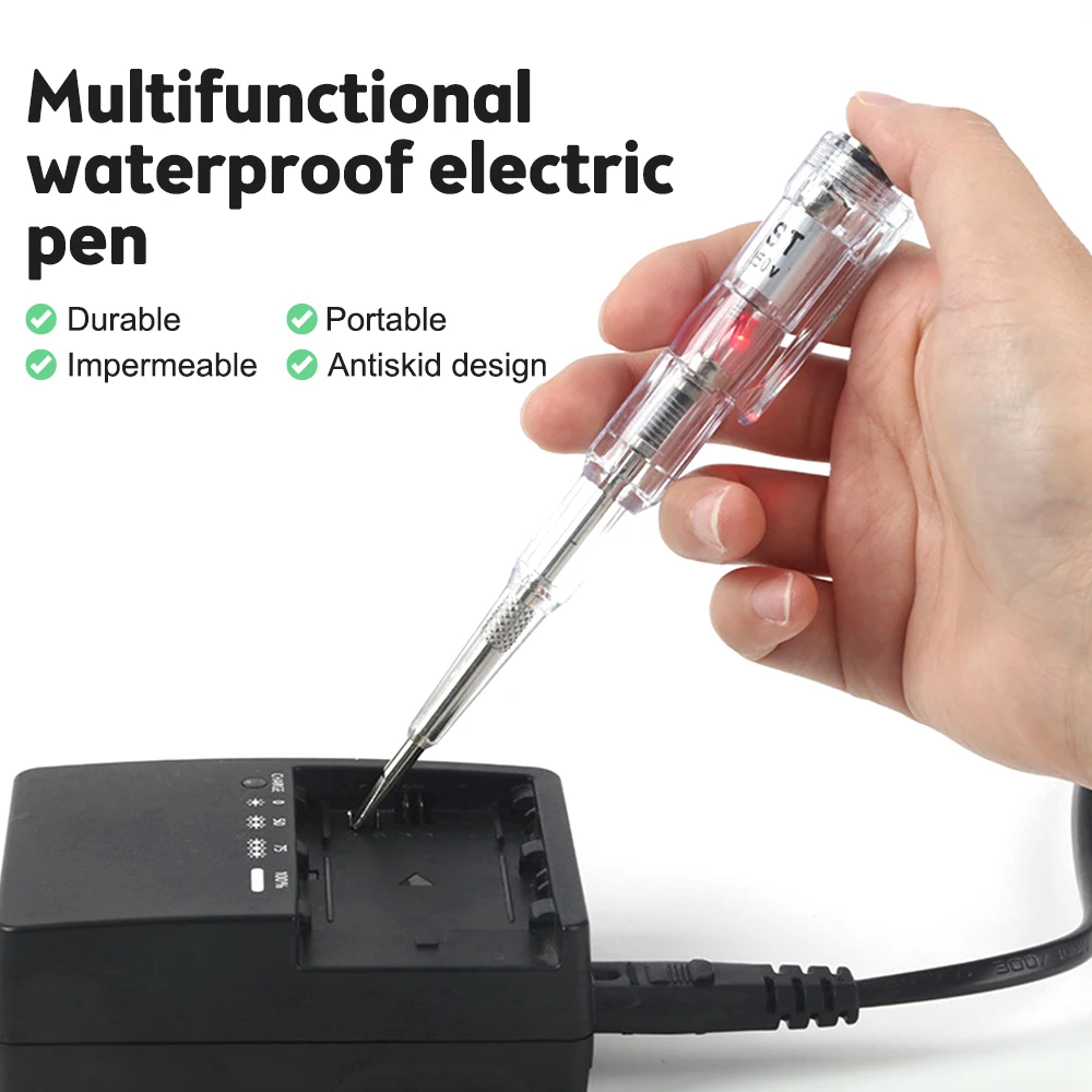 Waterproof Electric Tester Pen Screwdriver Probe Light Voltage Tester Detector AC/DC 70-250V Non-contact Induction Test Pen Tool
Waterproof Electric Tester Pen Screwdriver Probe Light Voltage Tester Detector AC/DC 70-250V Non-contact Induction Test Pen Tool