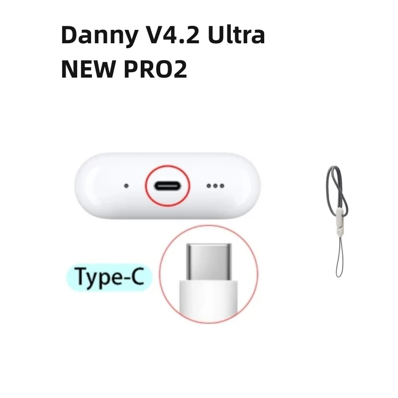 

Danny V4.2 Ultra Earbuds TWS ANC Bluetooth Earphones,Touch Control Wireless Headphone With Microphones Sport Waterproof Headset