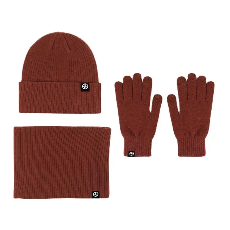 Winter Knitted Scarf Hat Gloves Set Thick Warm Skullies Beanies Hats For Women Outdoor Cycling Riding Skiing 
Winter Knitted Scarf Hat Gloves Set Thick Warm Skullies Beanies Hats For Women Outdoor Cycling Riding Skiing