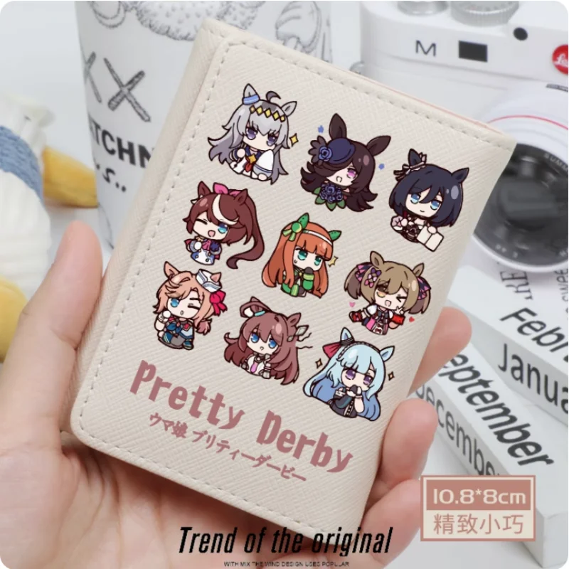 

Anime Umamusume Pretty Derby Tokai Teio Oguri Cap Fashion Wallets PU Purse Card Coin Hasp Money Bag Cosplay Gift B594