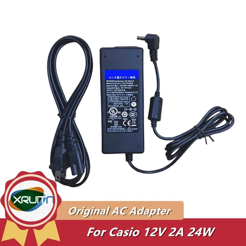 

Original AD-A12150LW 12V 2A AC Adapter Charger For CASIO Electronic Piano PX-130/135/150/160/330 CDP-120/130/135 Power Supply
