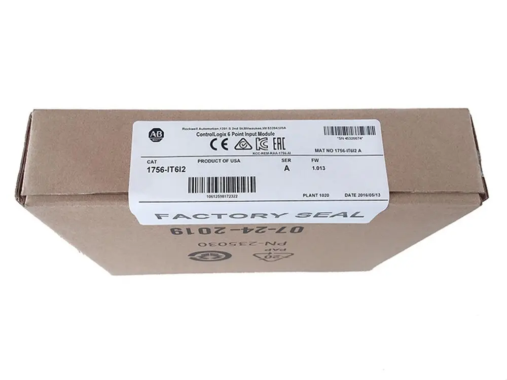 NEW Allen-Bradley 1756-IT6I2 ControlLogix Enhanced Isolated Thermocouple Module
NEW Allen-Bradley 1756-IT6I2 ControlLogix Enhanced Isolated Thermocouple Module