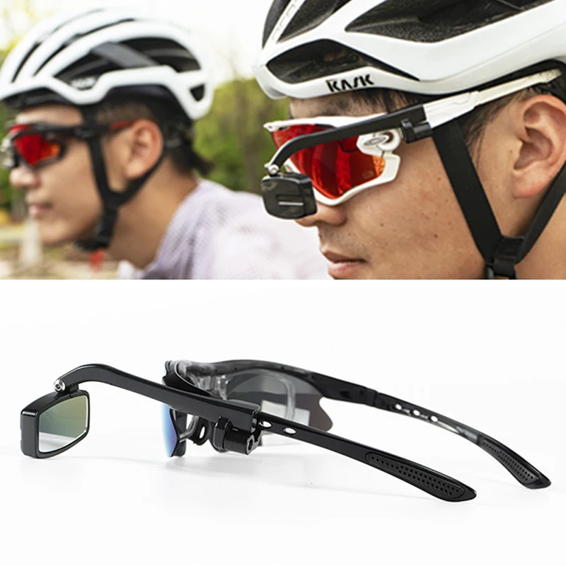 

Bike Bicycle Cycling Riding Glasses Rear View Mirror 360 Rearview Adjustment Rear View Eyeglass Mount Helmet