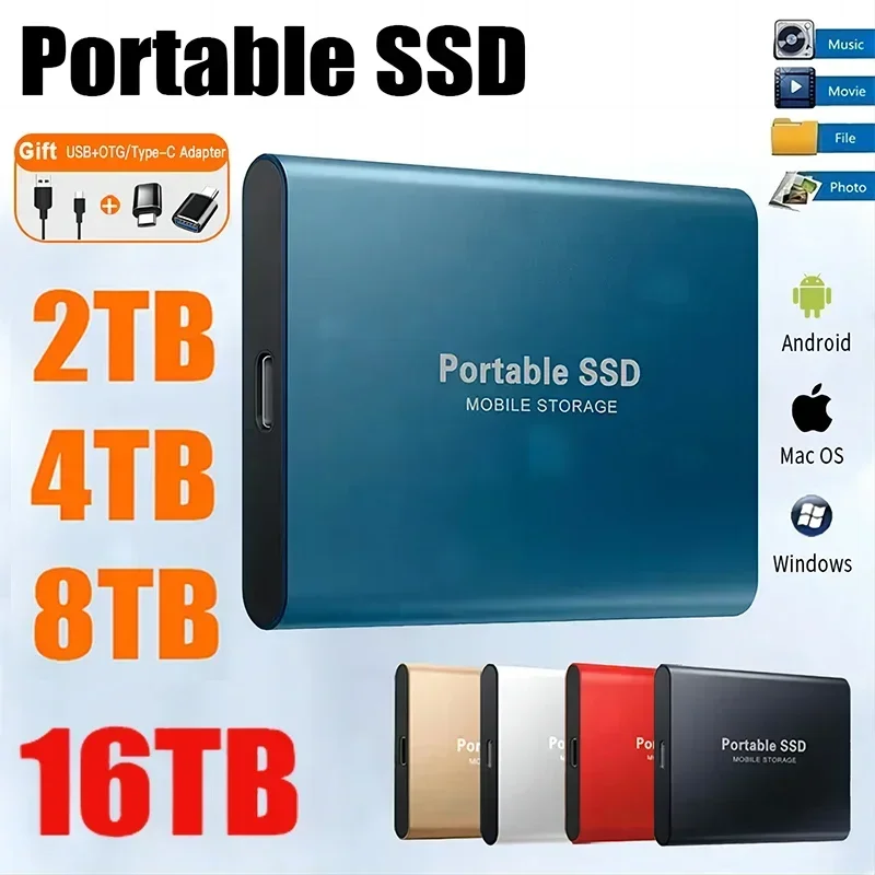 Original High speed 1TB external hard disk 2TB storage Solid-state drive USB 3.1 interface mini hard disk for laptop/MAC/Desktop
Original High speed 1TB external hard disk 2TB storage Solid-state drive USB 3.1 interface mini hard disk for laptop/MAC/Desktop