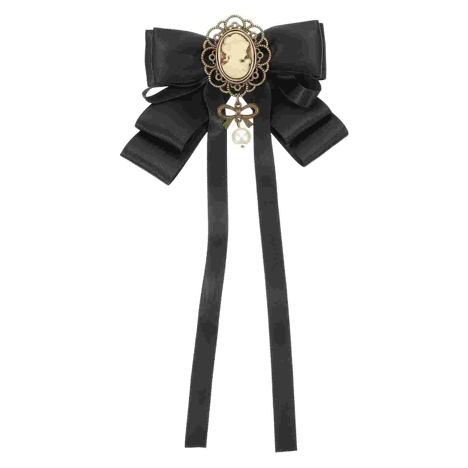 

Brooch Bow Tie Exquisite Breast Pin Retro Bowknot Decorative Stylish Bowtie Ornament for Clothing Unique