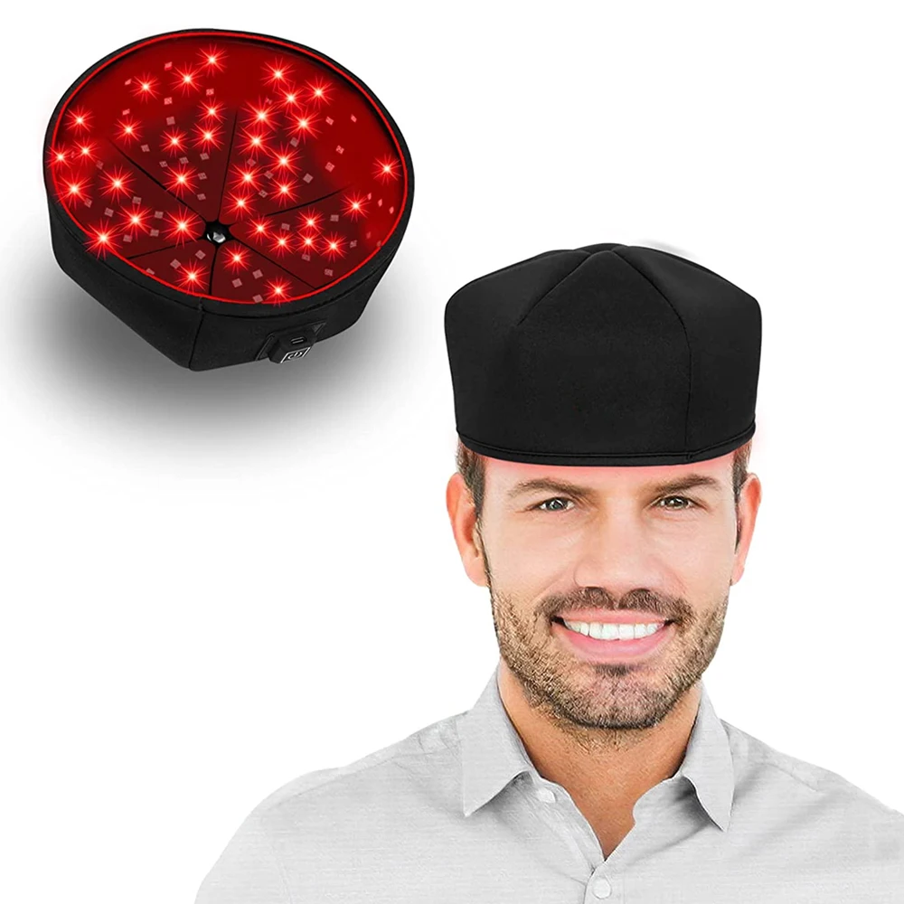 

Red Light Therapy Cap Laser 660nm 830nm Red Near Infrared Hair Regrowth Hat Hair Loss Treatment Thermal Helmet Scalp Massager