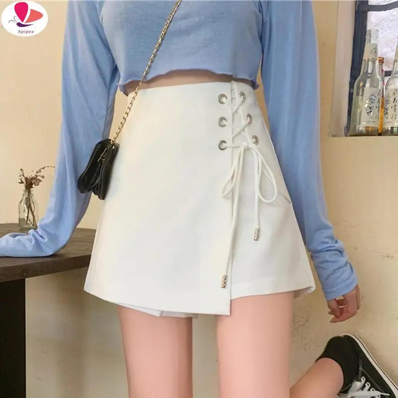 2023 Summer New Fashion Metal Pin Decorative Skirt Shorts Solid Color Lady High Waist Wide Leg Shorts Women Skirts
2023 Summer New Fashion Metal Pin Decorative Skirt Shorts Solid Color Lady High Waist Wide Leg Shorts Women Skirts