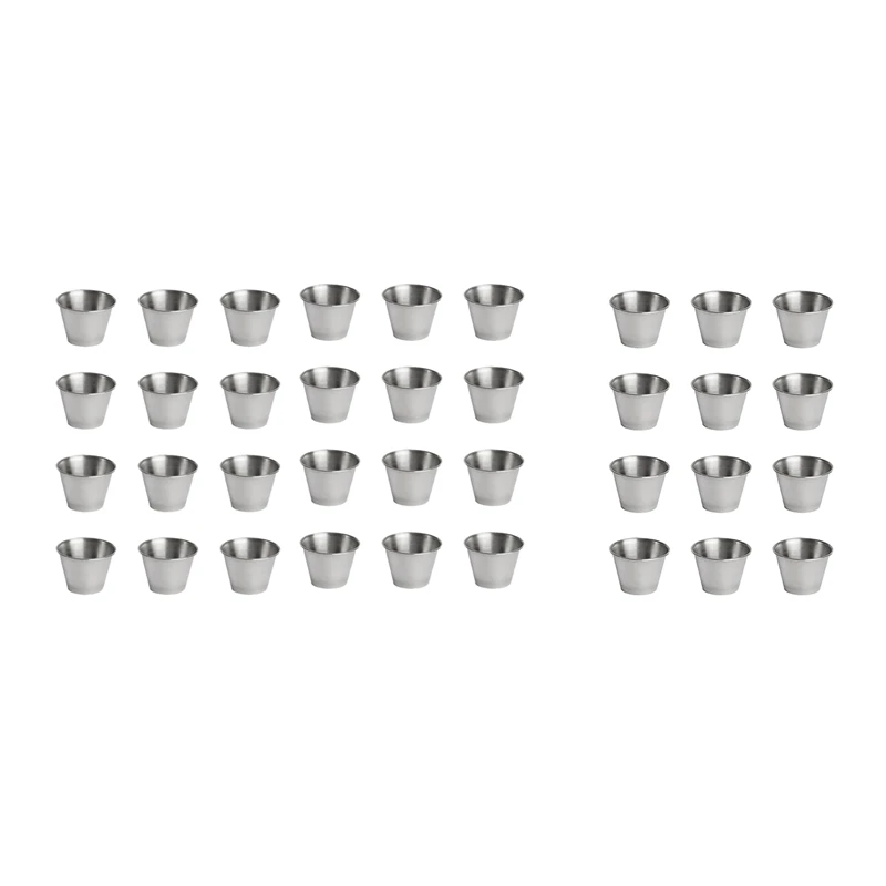36 Pcs Stainless Steel Condiment Sauce Cups,Commercial Grade Dipping Sauce Cups,12 Pcs A & 24 Pcs B
36 Pcs Stainless Steel Condiment Sauce Cups,Commercial Grade Dipping Sauce Cups,12 Pcs A & 24 Pcs B