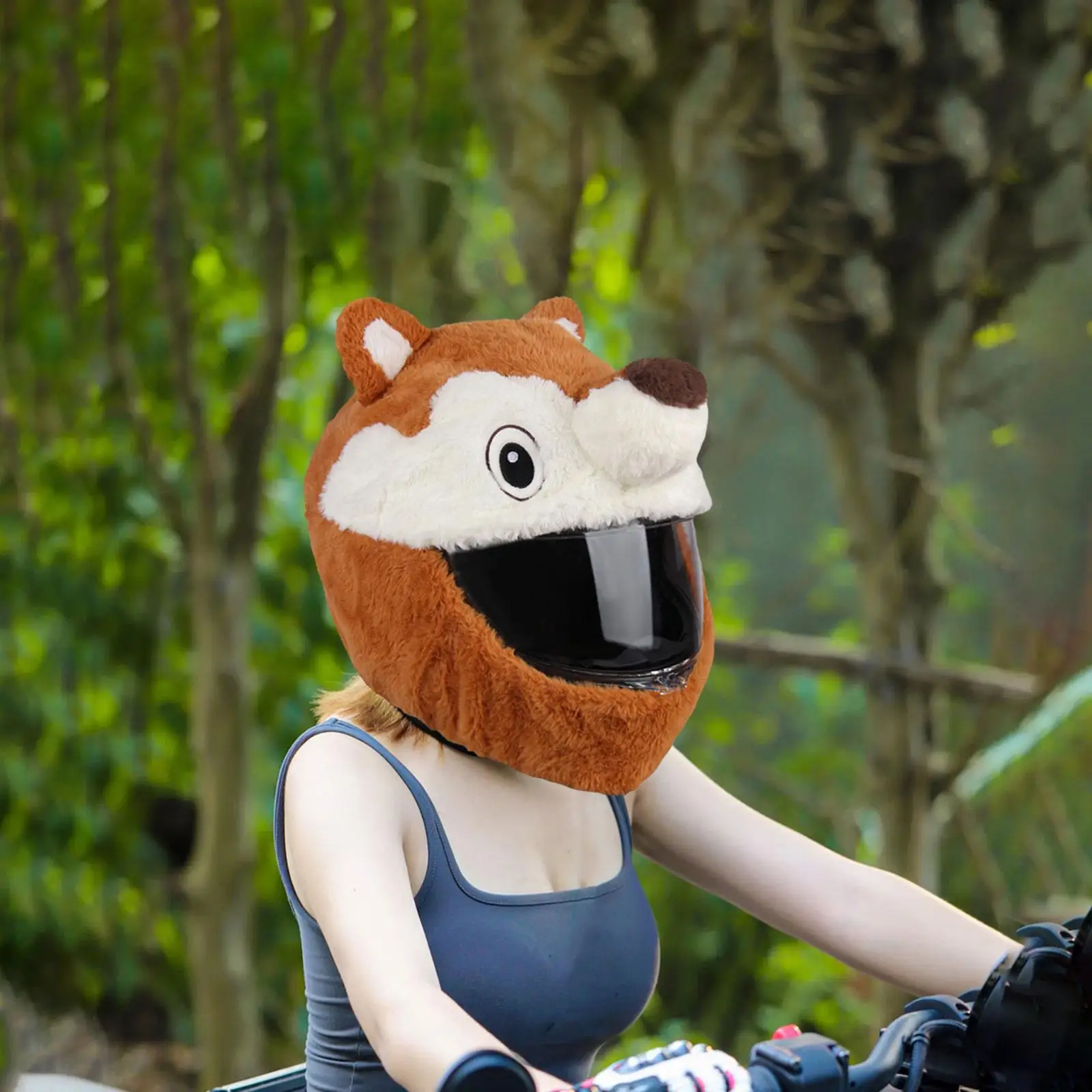 Motorcycle Helmet Cover Squirrel Shaped Soft Outdoor Plush Men and Women for Full Face Helmets Gifts Funny Helmet Cover Cartoon
Motorcycle Helmet Cover Squirrel Shaped Soft Outdoor Plush Men and Women for Full Face Helmets Gifts Funny Helmet Cover Cartoon