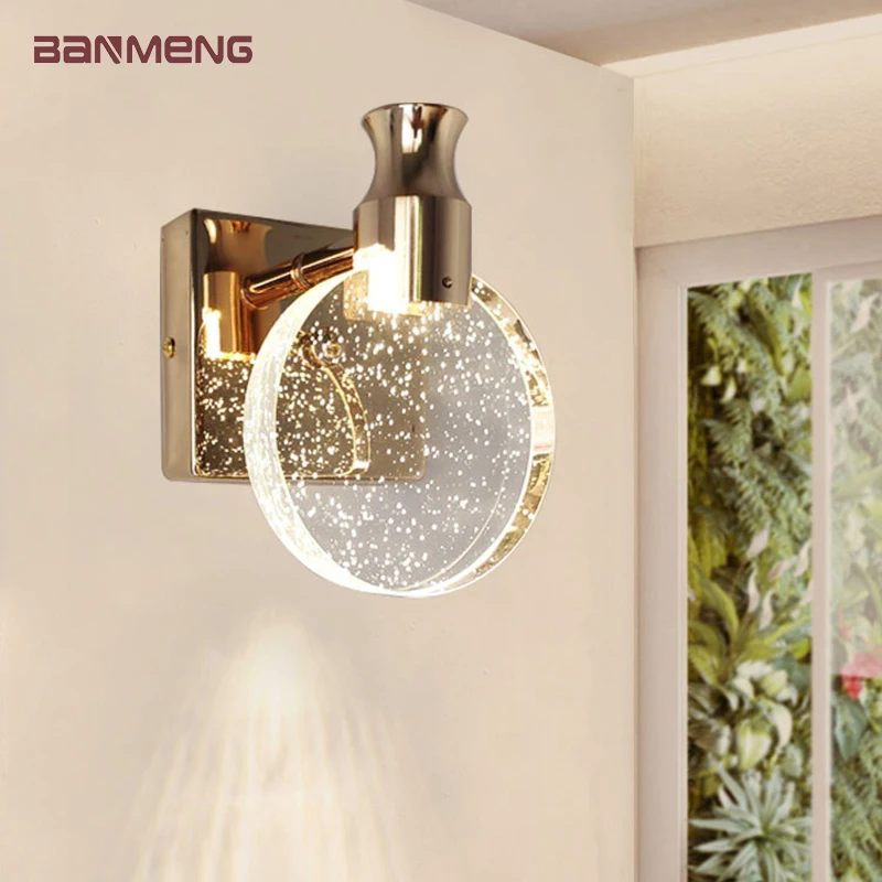 Nordic LED wall lamp modern crystal Wall lights indoor lighting home decor bedroom living room kitchen decoration illuminate
Nordic LED wall lamp modern crystal Wall lights indoor lighting home decor bedroom living room kitchen decoration illuminate