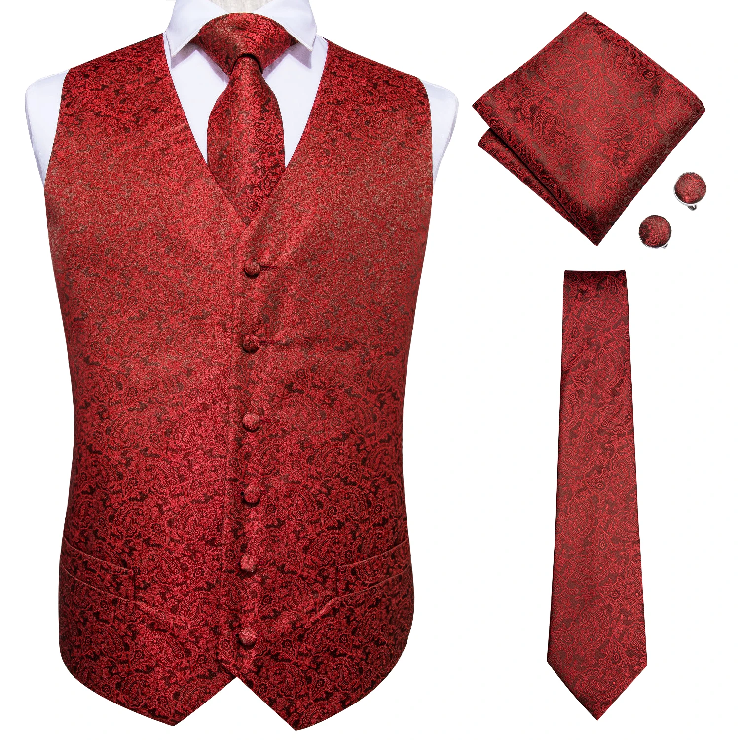 mens waistcoat and tie