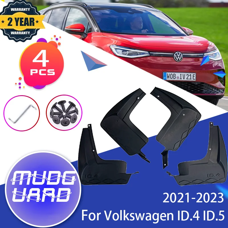 4PCS Mudflap for Volkswagen VW ID.4 ID.5 ID4 ID 4 2021 Accessories 2022 2023 Fender Mud Guard Splash Flaps Mudguards Accessories
4PCS Mudflap for Volkswagen VW ID.4 ID.5 ID4 ID 4 2021 Accessories 2022 2023 Fender Mud Guard Splash Flaps Mudguards Accessories