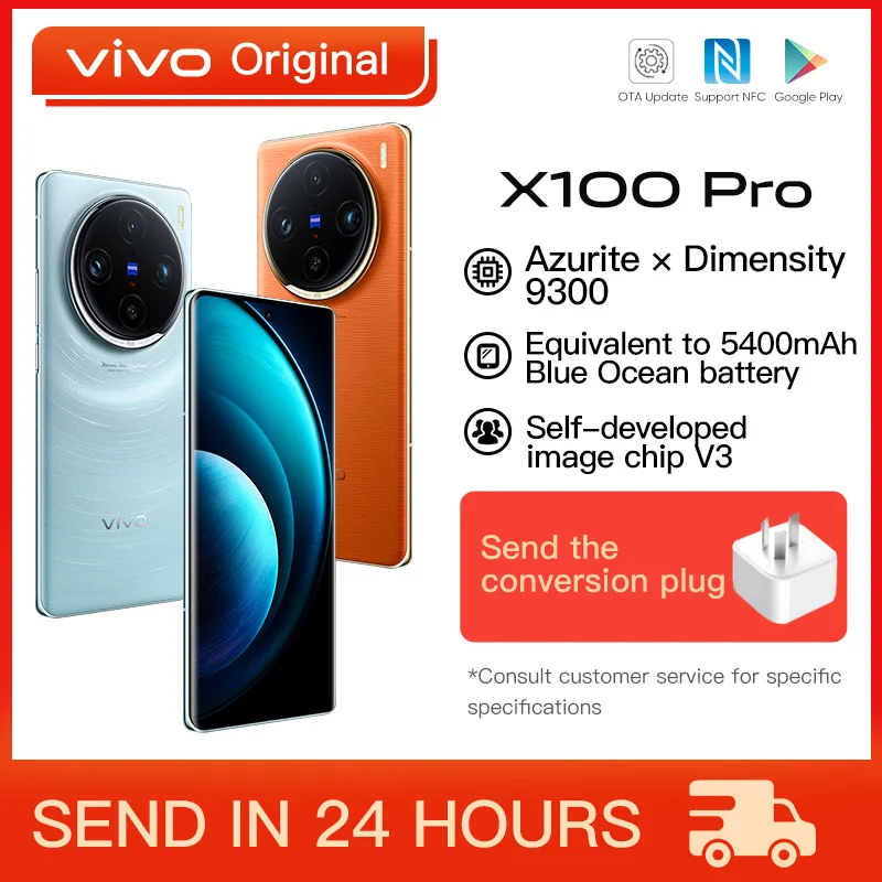 

[Эксклюзивное событие] Оригинальный VIVO X100 Pro 5G 6,78 дюймов AMOLED Dimensity 9300 Octa Core 100W SuperFlash Charge мобильный телефон