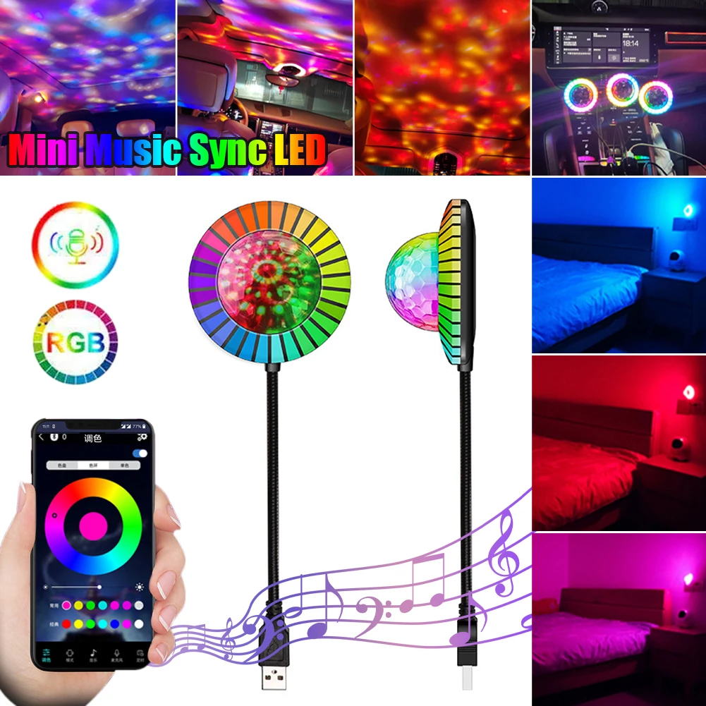 Car Music Rhythm Lamp RGB LED Strip Sound Activated DJ Light Smart APP Control Rhythm Atmosphere Light Auto Decorative Lamps
Car Music Rhythm Lamp RGB LED Strip Sound Activated DJ Light Smart APP Control Rhythm Atmosphere Light Auto Decorative Lamps