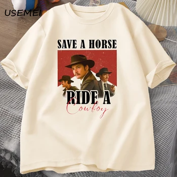 Camaradagem de Anime: Conheça a Camiseta Harajuku S-6XL Casual Anime 12 Pedro Pascal T-Shirt Cowboy Graphic Tshirt Save A Horse Ride A Cowboy Tees Pablo Escobar Lats of Us Mandalorian T Shirts Summer