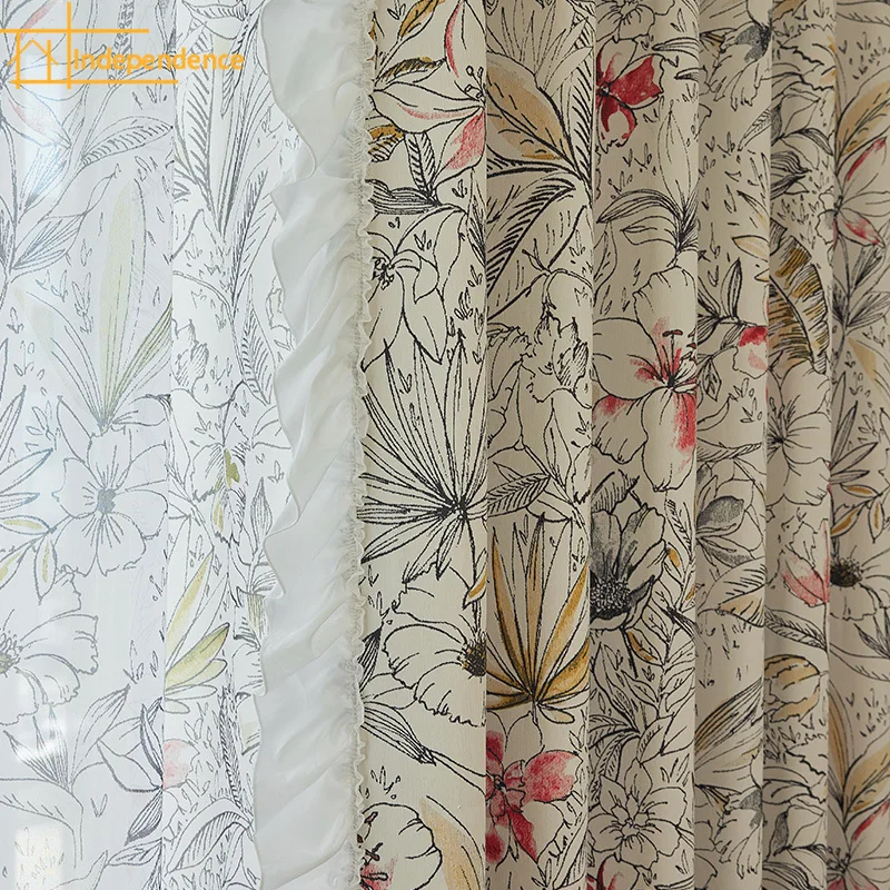 Customized American Retro Romantic French Blackout Chenille Print Autumn and Winter Curtains for Living Dining Room Bedroom
Customized American Retro Romantic French Blackout Chenille Print Autumn and Winter Curtains for Living Dining Room Bedroom