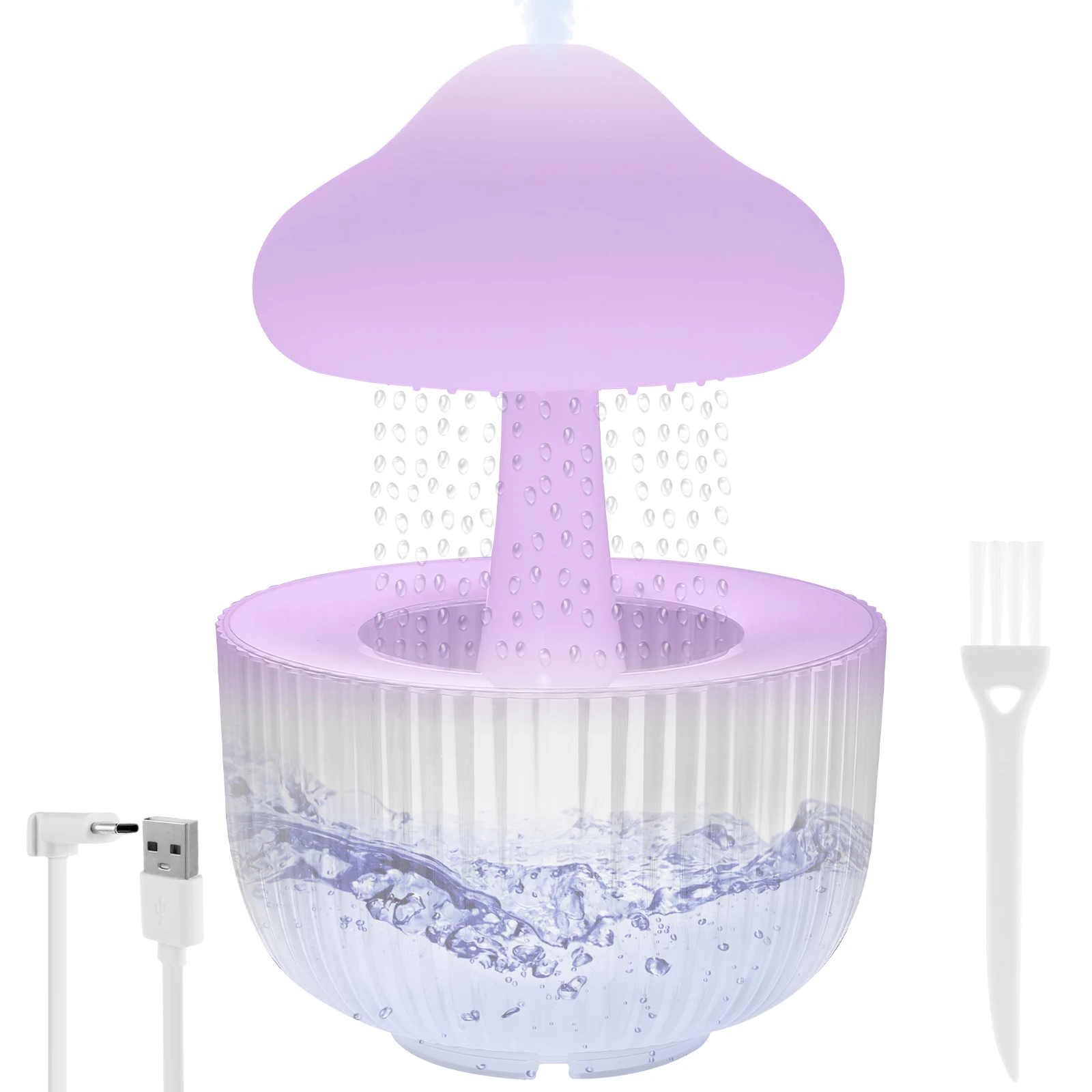 Cloud Humidifier Rain Drop Soothing Raindrop Humidifier Diffuser 7-Color Mushroom Night Light Humidifier Raindrop 400ML Rain
Cloud Humidifier Rain Drop Soothing Raindrop Humidifier Diffuser 7-Color Mushroom Night Light Humidifier Raindrop 400ML Rain