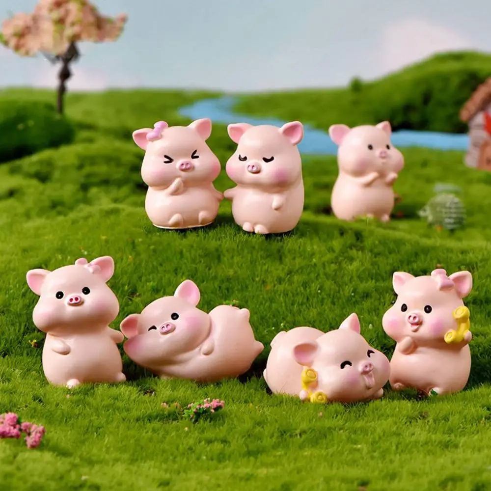 1Pcs Cute Cartoon Pink Pig Figurine Miniaturas Ornament Resin Piggy Statue Collection Toy Fairy Garden Mini Miniatures
1Pcs Cute Cartoon Pink Pig Figurine Miniaturas Ornament Resin Piggy Statue Collection Toy Fairy Garden Mini Miniatures