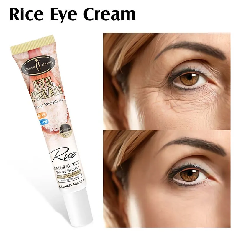 Eye Cream Rice Anti-Wrinkle Moisturizing Anti-Age Remove Dark Circles Eye Care Against Puffiness and Bags Hydrate Cream
Eye Cream Rice Anti-Wrinkle Moisturizing Anti-Age Remove Dark Circles Eye Care Against Puffiness and Bags Hydrate Cream