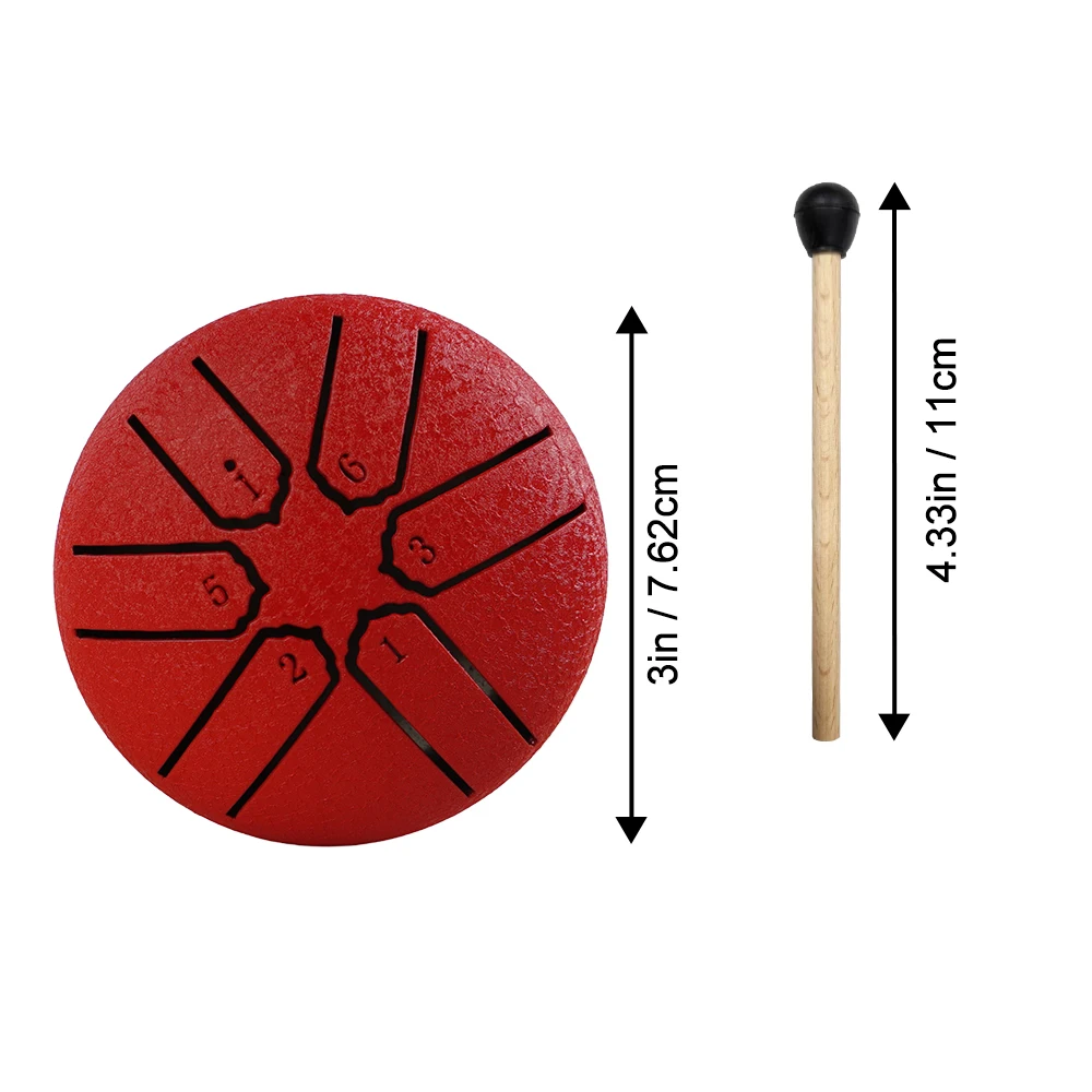 3 Inches Steel Tongue Drum 6 Notes Rain Chime Ethereal Hand Pan for Meditation Yoga Musical Education 3 Inches Steel Tongue Drum 6 Notes Rain Chime Ethereal Hand Pan for Meditation Yoga Musical Education
