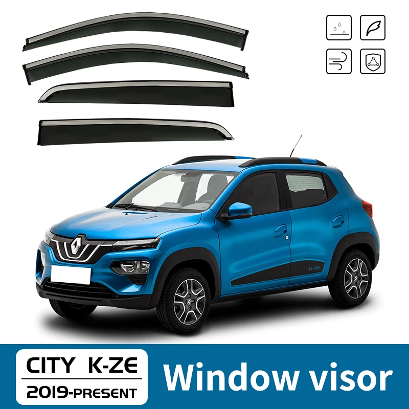 

For Renault E-Tech MK1/BW 2015–2023 Plastic Window Visor Vent Shades Sun Rain Deflector Guard 4PCS/SE For Renault E-Tech MK1/BW