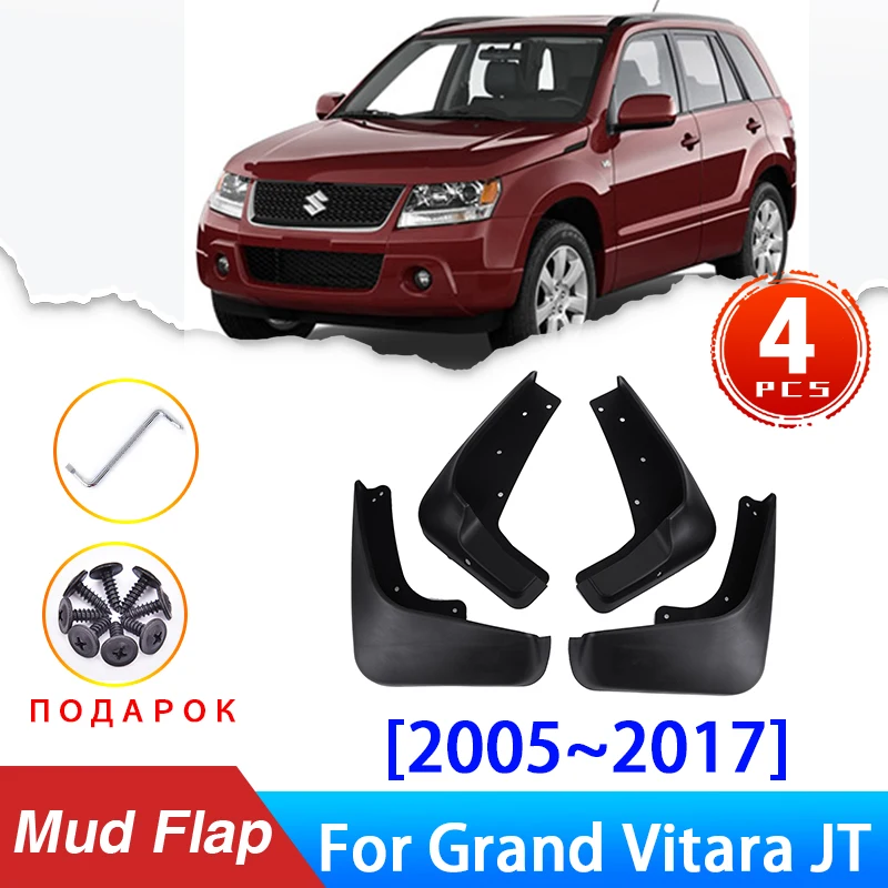 

Car Mud Flaps For Suzuki Grand Vitara Escudo JT 2005~2017 2016 Splash Guards Mud Guard Fender Anti-splash 4pcs Car Exterior Par