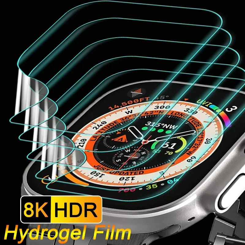 Мягкая Гидрогелевая пленка для Apple Watch Ultra 2, защита экрана, защита от отпечатков пальцев, Защитная пленка для Iwatch Ultra2 HD, прозрачная пленка
Мягкая Гидрогелевая пленка для Apple Watch Ultra 2, защита экрана, защита от отпечатков пальцев, Защитная пленка для Iwatch Ultra2 HD, прозрачная пленка