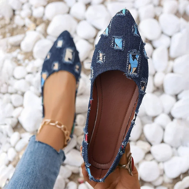 Pointed Toe Cowboy Flats Women Shoes 2024 Shallow Loafers Casual Shoes Spring Fashion Walking New Female Designer Cozy Zapatos
Pointed Toe Cowboy Flats Women Shoes 2024 Shallow Loafers Casual Shoes Spring Fashion Walking New Female Designer Cozy Zapatos