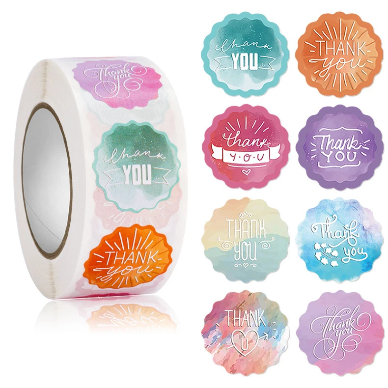 100-500pcs Colorful Round Thank You Stickers Package seals Small Business Supplies paper roll Packaging Decoration 1 inch
100-500pcs Colorful Round Thank You Stickers Package seals Small Business Supplies paper roll Packaging Decoration 1 inch