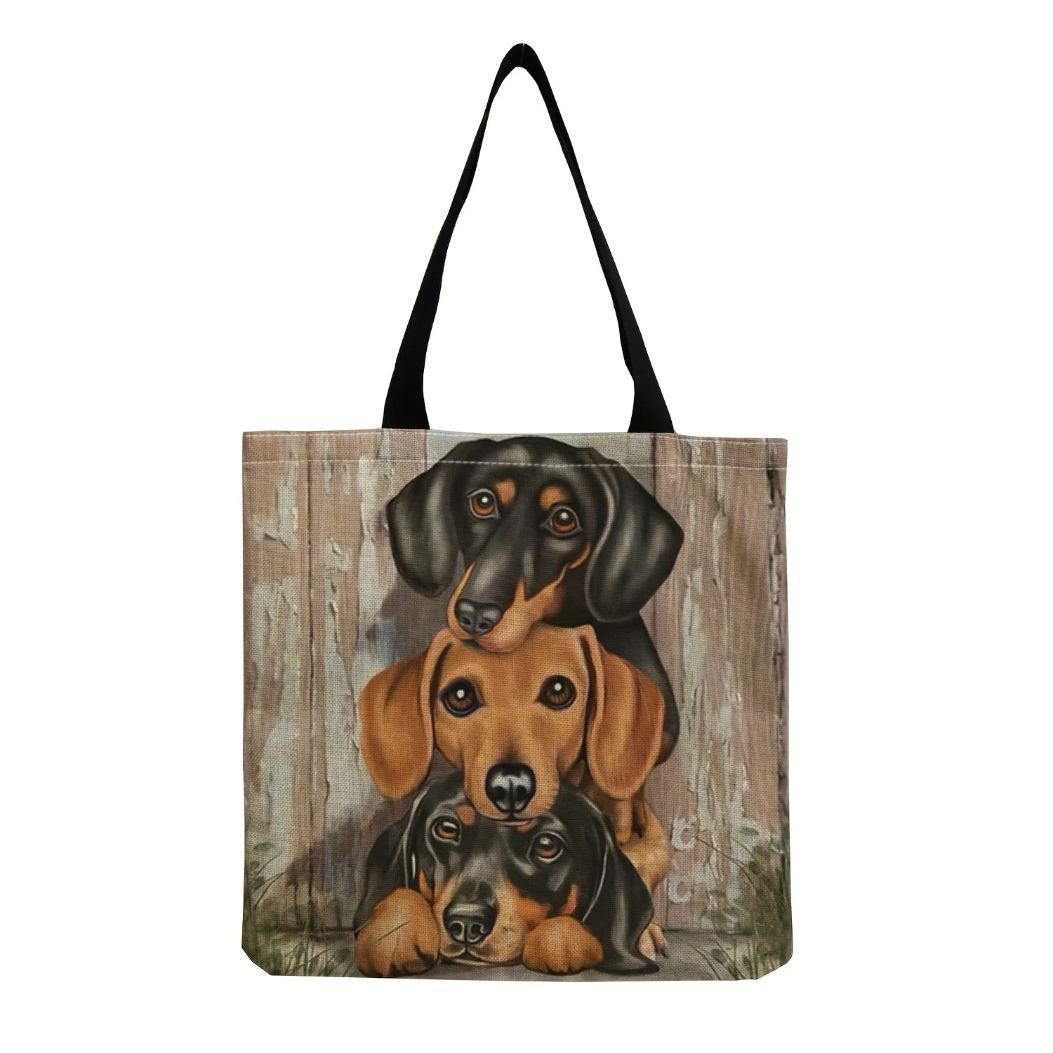 Cute Sausage Dog Print Tote Bag 5 S22eacbfd7c9c420a927f5f31f32a7f416