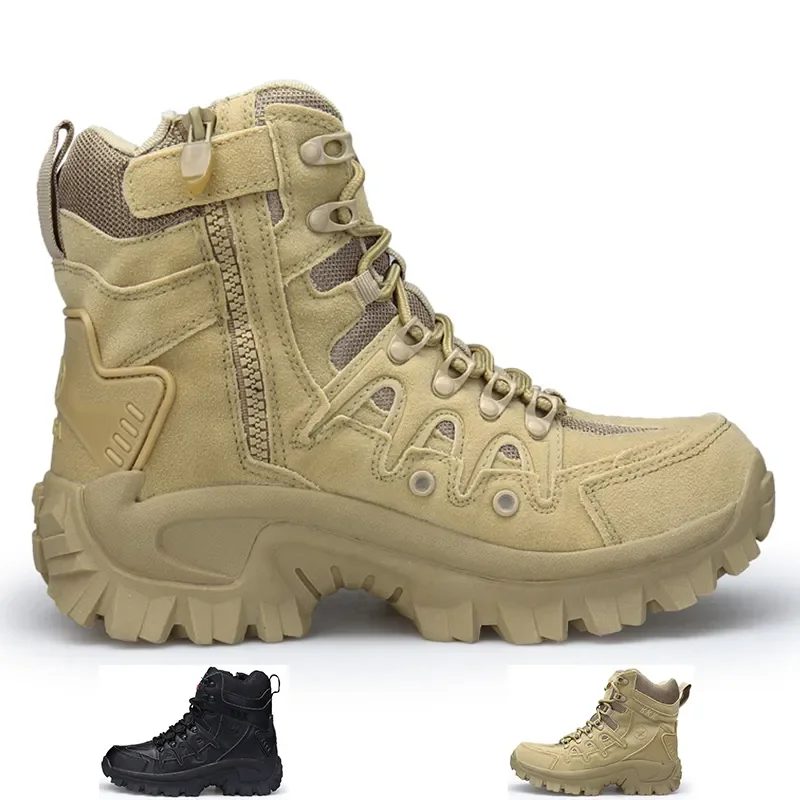 Men's Military Tactical Boots Army Boots Men Side Zipper Military Boots Men Anti-Slip Ankle Boots Work Safety Shoes Hiking Shoes
Men's Military Tactical Boots Army Boots Men Side Zipper Military Boots Men Anti-Slip Ankle Boots Work Safety Shoes Hiking Shoes