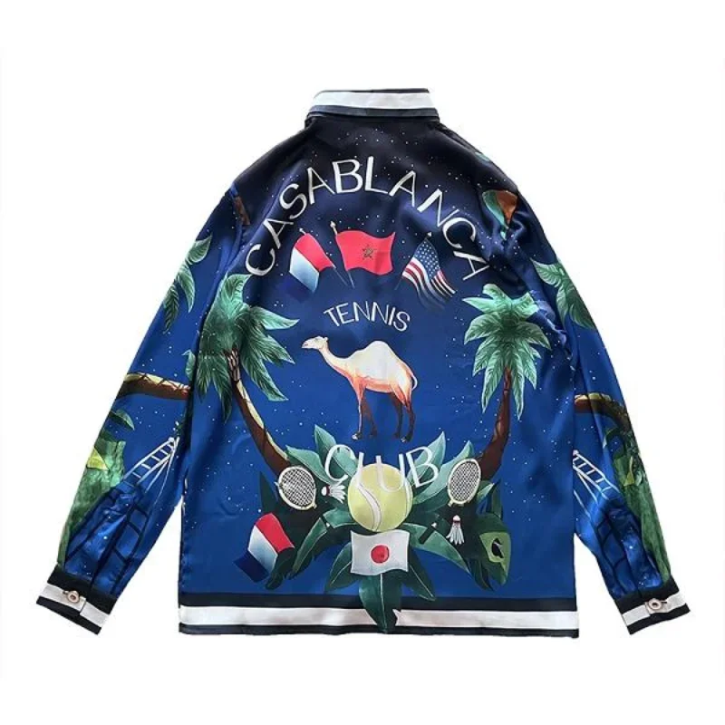 New Island Flower and Bird Print Casablanca T Shirt Long Sleeves Men Women Cool Fabric Harajuku Casablanca Top Tees
New Island Flower and Bird Print Casablanca T Shirt Long Sleeves Men Women Cool Fabric Harajuku Casablanca Top Tees