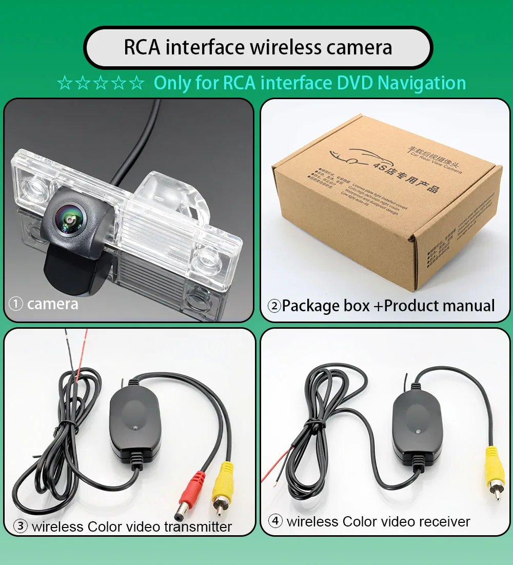 

2.4 Ghz Wireless Rear View Fisheye Camera For Holden Barania Captiva Epica Matiz Viva 2002~2015 HD Color Transmitter Receiver