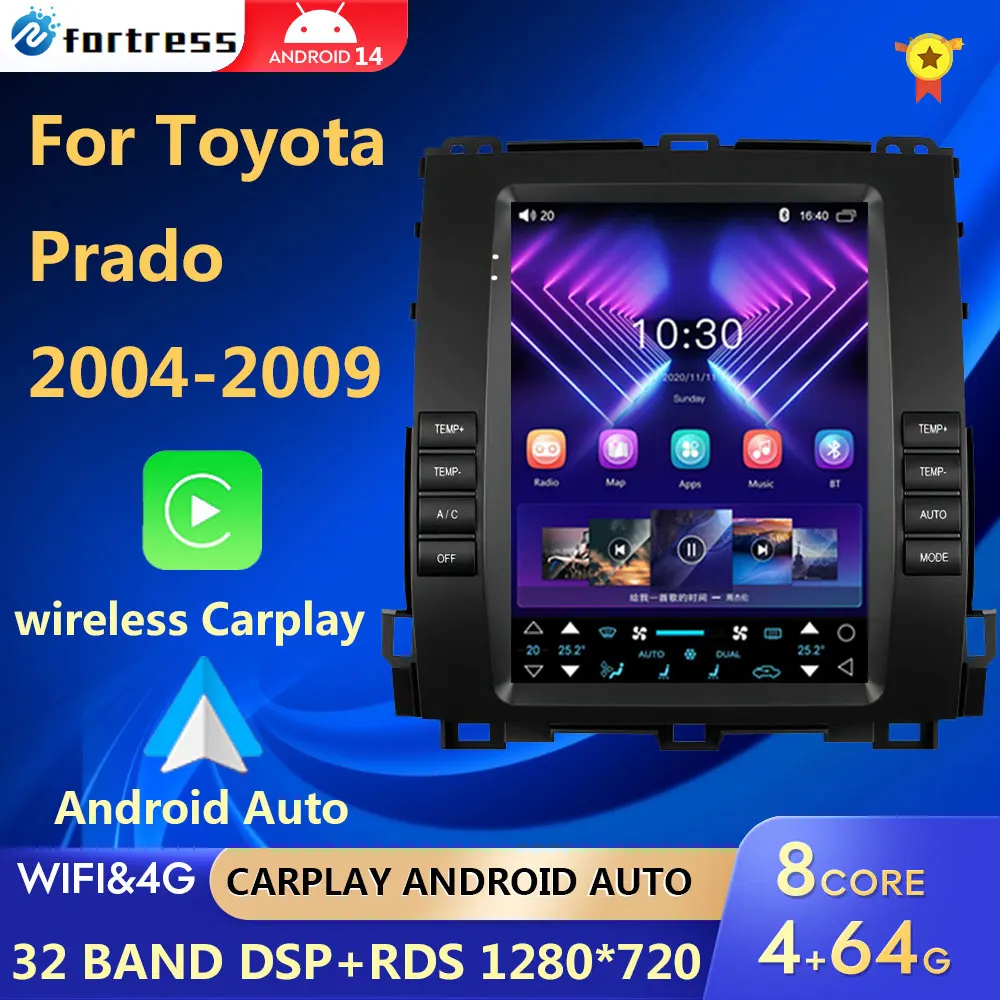 2 din Android 12 Auto Car Radio For Toyota Land Cruiser Prado 120 2004-2009 Multimedia Stereo Carplay GPS Tesla Style CE 9.7"
2 din Android 12 Auto Car Radio For Toyota Land Cruiser Prado 120 2004-2009 Multimedia Stereo Carplay GPS Tesla Style CE 9.7"