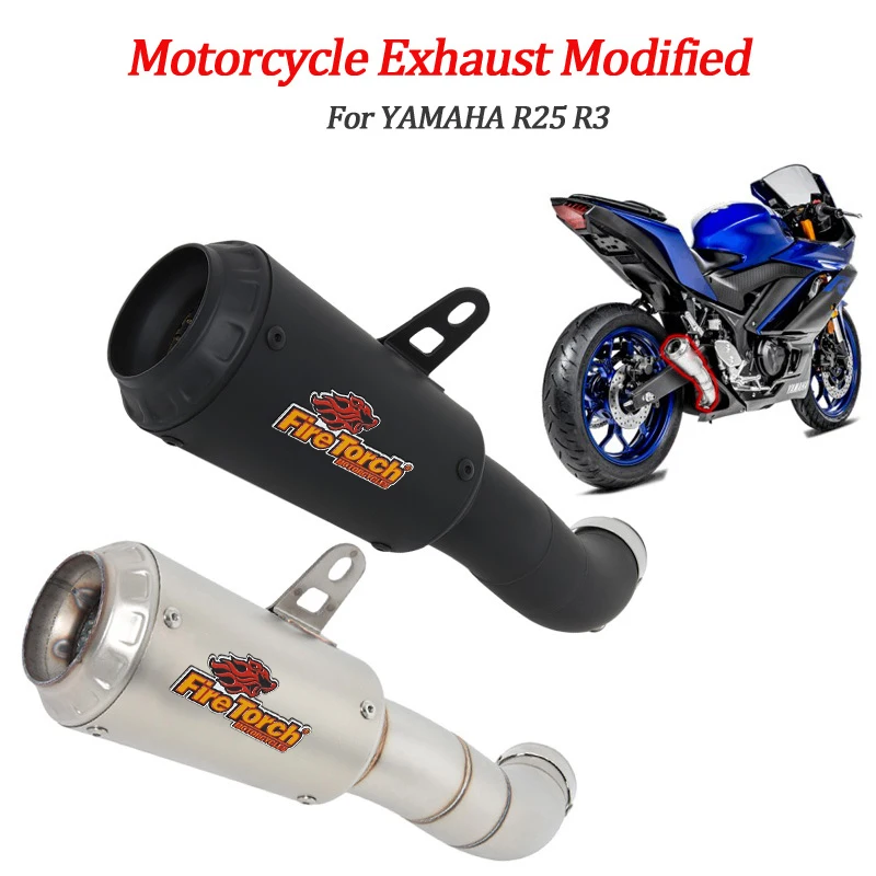 Slip On For YAMAHA R25 R3 YZF-R3 YZF-R25 MT-03 Escape Motorcycle MOTO Modified Stainless Steel Racing Car Exhaust Link Pipe
Slip On For YAMAHA R25 R3 YZF-R3 YZF-R25 MT-03 Escape Motorcycle MOTO Modified Stainless Steel Racing Car Exhaust Link Pipe