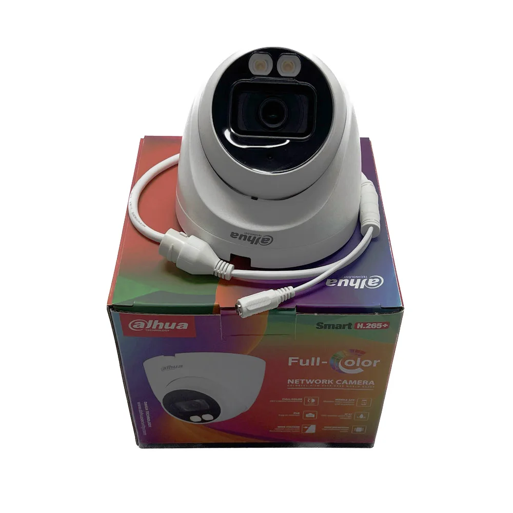 Dahua IPC-HDW2439T-AS-LED-S2 4MP Full-color Eyeball Network Camera Built-in Mic IP67 PoE Security Surveillance Camera
Dahua IPC-HDW2439T-AS-LED-S2 4MP Full-color Eyeball Network Camera Built-in Mic IP67 PoE Security Surveillance Camera