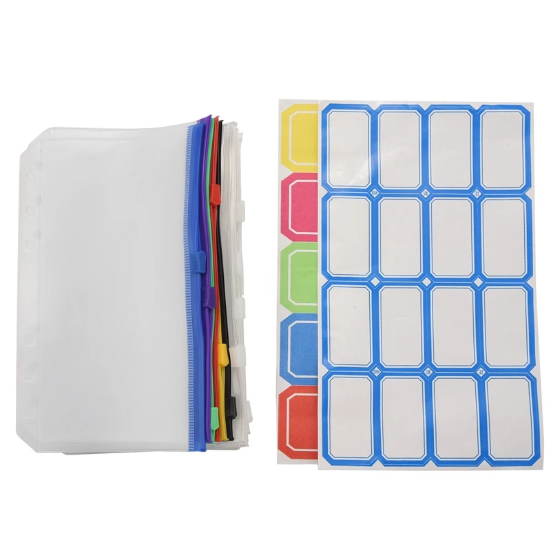 12 Transparent Bags, 6Zipper Binder Envelopes, Suitable For 6 Binder Notebook Cash Budget, Waterproof Document Bag
12 Transparent Bags, 6Zipper Binder Envelopes, Suitable For 6 Binder Notebook Cash Budget, Waterproof Document Bag