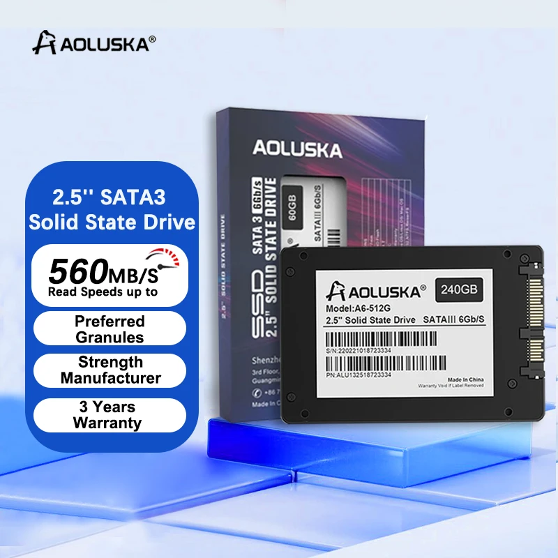

2.5 SATA 3 SSD 256GB 240GB 128GB 120GB Solid State Drive 1TB 2TB 512GB 500GB 480GB Laptop PC Desktop HD SATA3 Internal Hard Disk